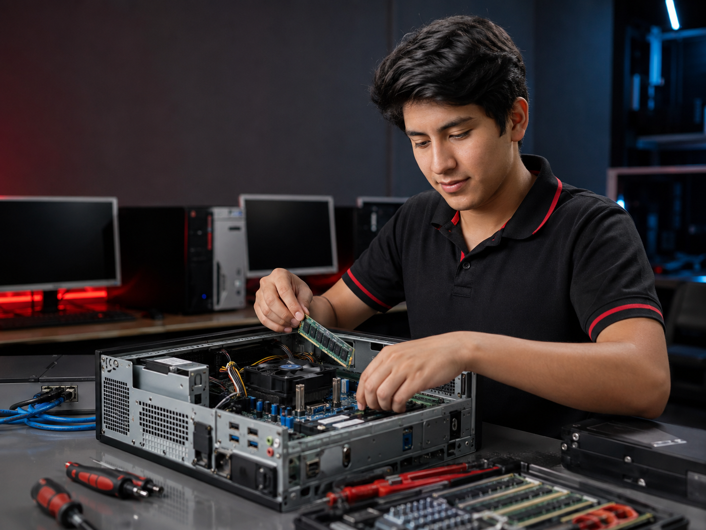 Egresados del programa Soporte Técnico